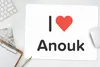 MuchoWow® Mauspad Mousepad Ich liebe - Anouk - Mädchen Produktbild-Vorschau 5