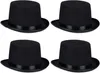 Cappello a cilindro Relaxdays, set da 4, cappello da mago Anteprima dell’immagine prodotto 1