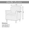 Sesselbezug 1 Sitzer, Stretch Hussen Blumenmuster Produktbild-Vorschau 9