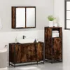 vidaXL Set di mobili da bagno a 3 pezzi in legno di quercia Anteprima dell’immagine prodotto 4