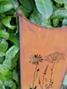 Stele Metall Edelrost Sichtschutz "Wildblume" Windschutz Produktbild-Vorschau 5