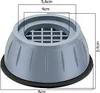 A diagram showing the dimensions of a washing machine anti-vibration pad. Voir les images du produit