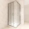 A shower cabin in a bathroom. Produktbild-Vorschau