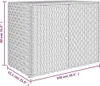 vidaXL Gartenschrank Schwarz 100x55,5x80 cm Poly Rattan Produktbild-Vorschau 2