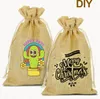 24er Pack Geschenkbeutel Jutesäckchen klein 7x9cm Produktbild-Vorschau 3