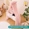 Alavya Home Baldacchino in tulle (poliestere) con pompon - Anteprima dell’immagine prodotto 3