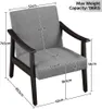 Yaheetech Retro Sessel Loungesessel Wohnzimmer, Relaxsessel Produktbild-Vorschau 7