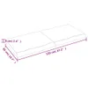The Living Store Wandregal Dunkelbraun 120x50x(2-6)cm Produktbild-Vorschau 10