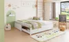 Ausziehbares Bettgestell 90x190 bis 180x190 cm Massivholz Produktbild-Vorschau 7