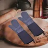 1 Paar Extra Lange Silikon-Ofenhandschuhe, Hitzebeständige Produktbild-Vorschau 4