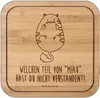 Mr. & Mrs. Panda Tassenuntersetzer Katze Mittelfinger - Produktbild-Vorschau 1