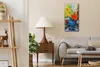 Wandkunst Leinwand Bild Uhr Geräuschlos Kunstdruck 30x60 Produktbild-Vorschau 3