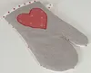Topfhandschuh Landhaus Premium Karo Herz 33x17 cm Produktbild-Vorschau 1