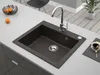 Granitspüle - Spülbecken - Küchenspüle - 57 x 50 cm - Produktbild-Vorschau 6