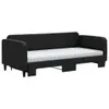 vidaXL Tagesbett Ausziehbar mit Matratzen Schwarz 90x190 cm Produktbild-Vorschau 3