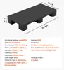 VEVOR 2 plastové palety, 1000x500x136 mm, univerzálne, Náhľad obrázku produktu 7