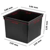 Vymeniteľná štvorcová vložka do kvetináča 14x14 cm čierna 2 Náhľad obrázku produktu 2