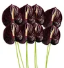 8 kusov umelých kvetov Anthurium, výška 61 cm. Trvanlivé Náhľad obrázku produktu 1
