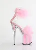 FLAMINGO-824F Damen Sandale von Pleaser, Transparent Rosa , Produktbild-Vorschau 5