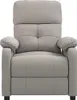 masážne kreslo vidaXL Taupe Fabric Náhľad obrázku produktu 3