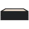 vidaXL Cadre de lit avec tiroirs noir 100x200 cm bois Voir les images du produit 5