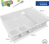 WELLGRO Scolapiatti in plastica con spazzola e 10 spugne - Anteprima dell’immagine prodotto 2