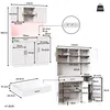 Flieks Cuisine Armoire haute avec Led et fonction de Voir les images du produit 4