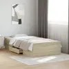 vidaXL Rám postele se zásuvkami Sonoma dub 100x200cm Náhled obrázku produktu 2