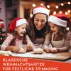 Nordstern Weihnachtsmütze für Erwachsene - Rot Weiße Produktbild-Vorschau 5