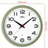 PRIM Insight Wanduhr Kunststoff lautlos Grün 30 cm Produktbild-Vorschau 7