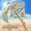Parasol plażowy Izrielar 210 cm z ochroną UV 50+, z Podgląd zdjęcia produktu 2