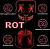 LED Maske Halloween für Erwachsene – leuchtende Horror Produktbild-Vorschau 2