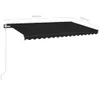 vidaXL Markise Automatisch Einziehbar 400x350 cm Anthrazit Produktbild-Vorschau 8