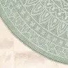 Volero - Outdoor Teppich Rund - Summer Azteca Grün - Ø 180 Produktbild-Vorschau 7