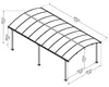 Pojedyncza wiata Palram - Canopia Arcadia 6400 649 x 359 cm Podgląd zdjęcia produktu 6