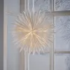 Grande étoile en papier blanc « Hiver », 3 couches, pliage Voir les images du produit 5