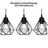 Three black diamond-shaped pendant light fixtures are shown against a white background. Produktbild-Vorschau