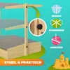 SPIELWERK® Sandkasten Toni Sonnendach Sitzbank Produktbild-Vorschau 3