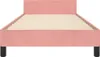 Bettgestell mit Kopfteil Rosa 80x200 cm Samt Produktbild-Vorschau 4