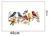 GKA Fensterbild 6 bunte Vögel auf Blütenast Produktbild-Vorschau 4