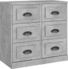 vidaXL Sideboard Betongrau 70x35,5x67,5 cm Holzwerkstoff Produktbild-Vorschau 2