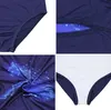 Aquarti Mädchen Badeanzug mit Ringerrücken Print, Farbe: Produktbild-Vorschau 3