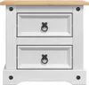 Table de chevet Corona de vidaXL, blanche, 53 x 39 x 47 cm, Voir les images du produit 6
