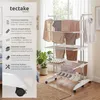 tectake® Turmwäscheständer Odelia klappbar 6 drehbare Produktbild-Vorschau 2