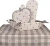 Clayre & Eef Topflappen 20x20 cm Beige Grau Baumwolle Produktbild-Vorschau 3