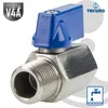 tecuro Mini Kugelhahn Edelstahl V4A (AISI 316), 3/8 Zoll Produktbild-Vorschau 2