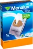 The image shows the packaging of Menalux vacuum cleaner bags. Produktbild-Vorschau