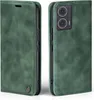 A green flip case for a smartphone is shown from two angles. Produktbild-Vorschau