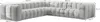 Ecksofa Designersofa SOLVIE XL in Stoff Tiffani Beige Seite Produktbild-Vorschau 3