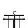 Kompakter schwarzer Wäscheständer zum Aufhängen, 90x32x83 Produktbild-Vorschau 3